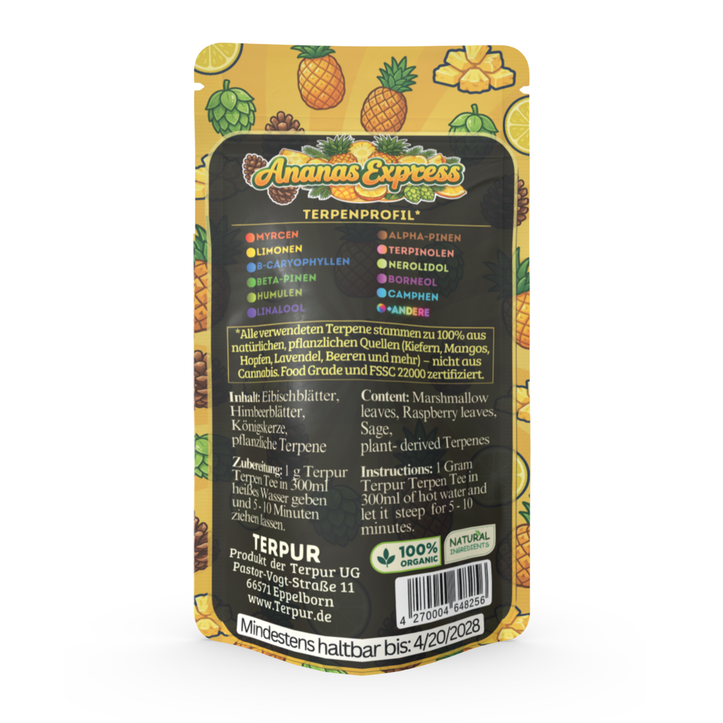 Ananas Express 10g Kräutermischung im Aromabeutel, wiederverschließbar