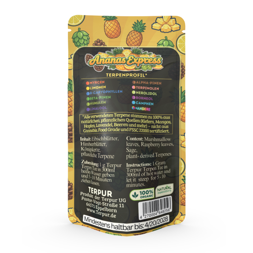 Ananas Express 10g Kräutermischung im Aromabeutel, wiederverschließbar