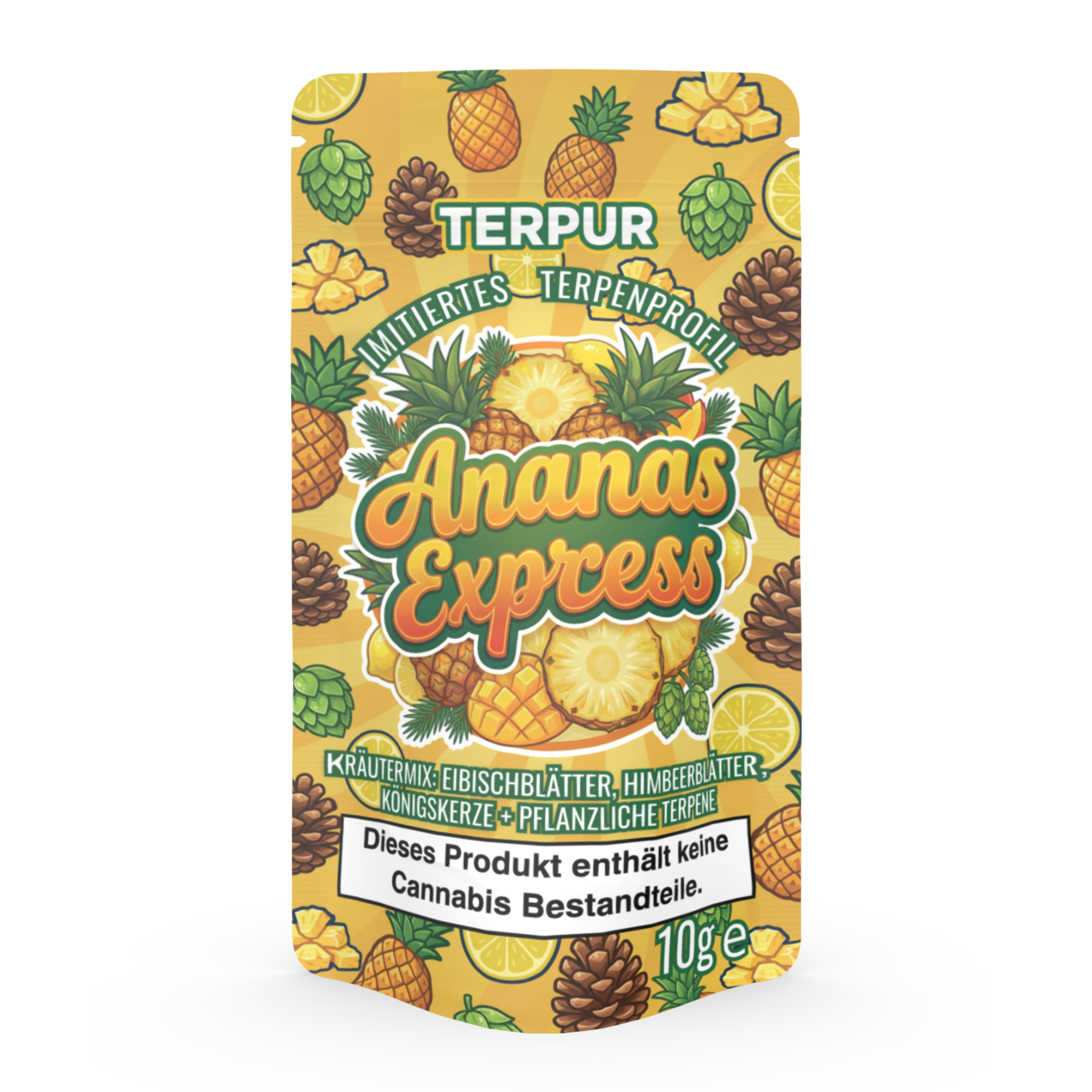 Ananas Express 10g Kräutermischung im Aromabeutel, wiederverschließbar