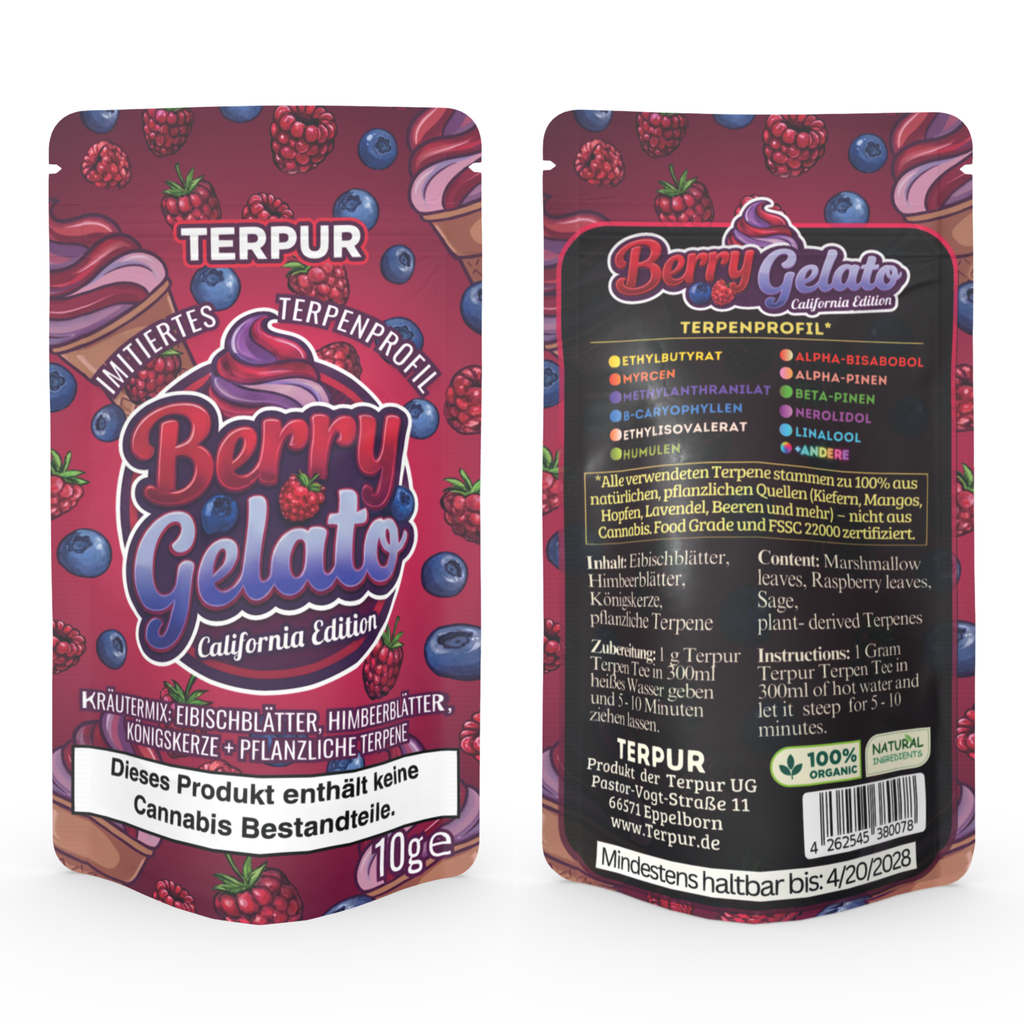 Berry Gelato 10g Kräutermischung im Aromabeutel, wiederverschließbar