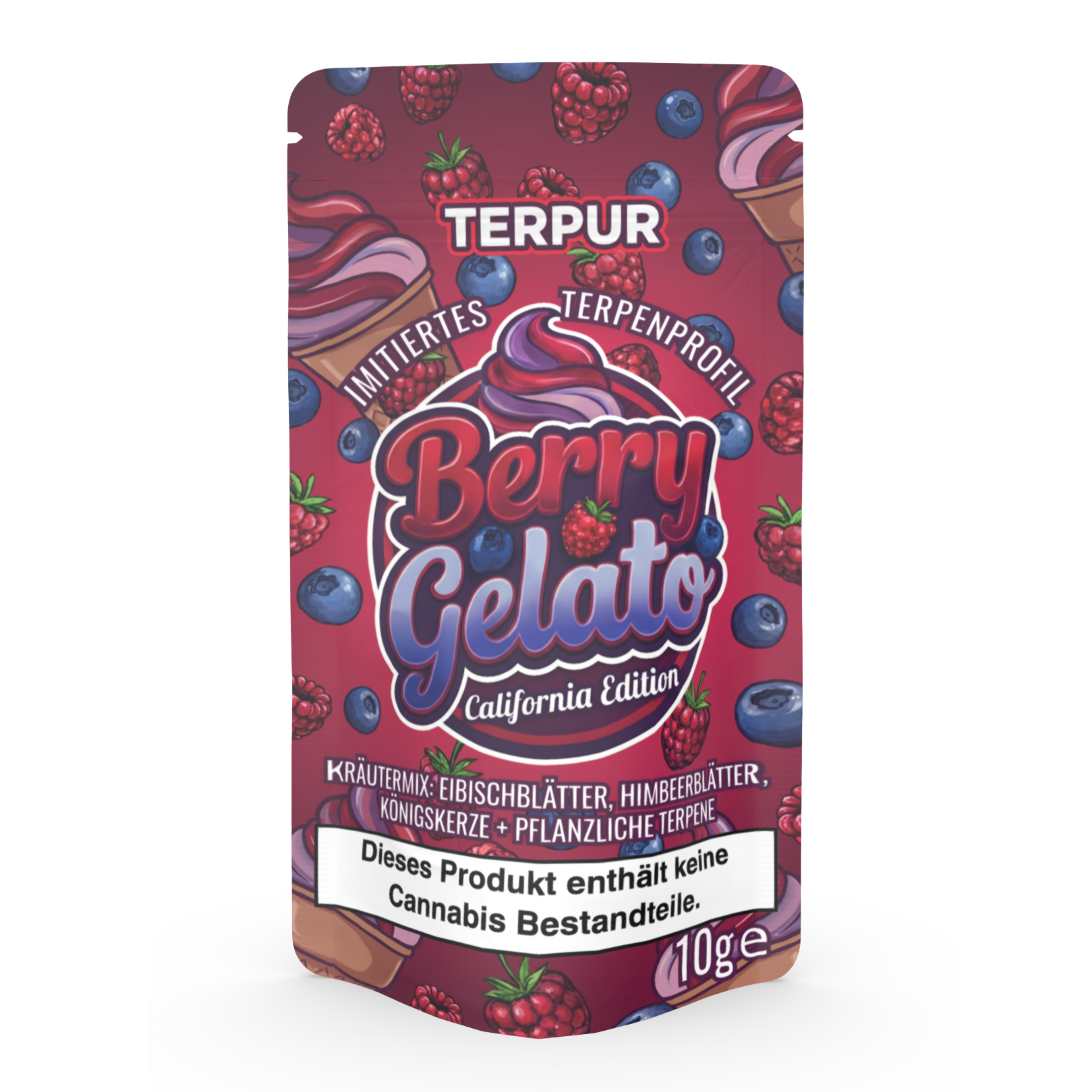 Berry Gelato 10g Kräutermischung im Aromabeutel, wiederverschließbar