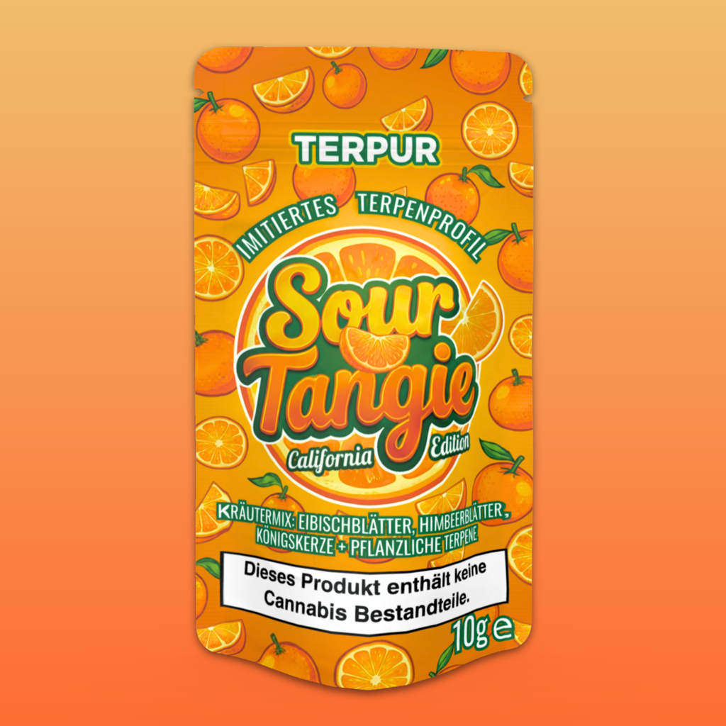 Sour Tangie 10g Kräutermischung im Aromabeutel, wiederverschließbar