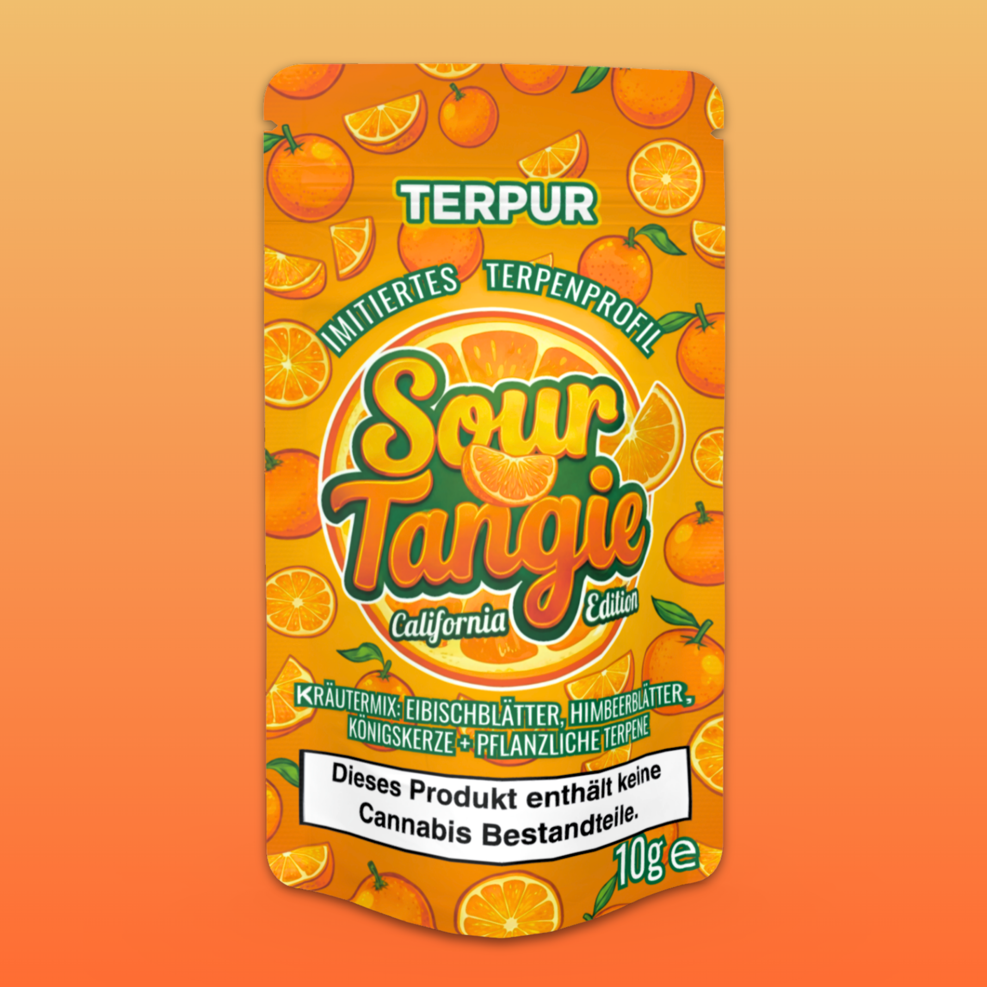 Sour Tangie 10g Kräutermischung im Aromabeutel, wiederverschließbar