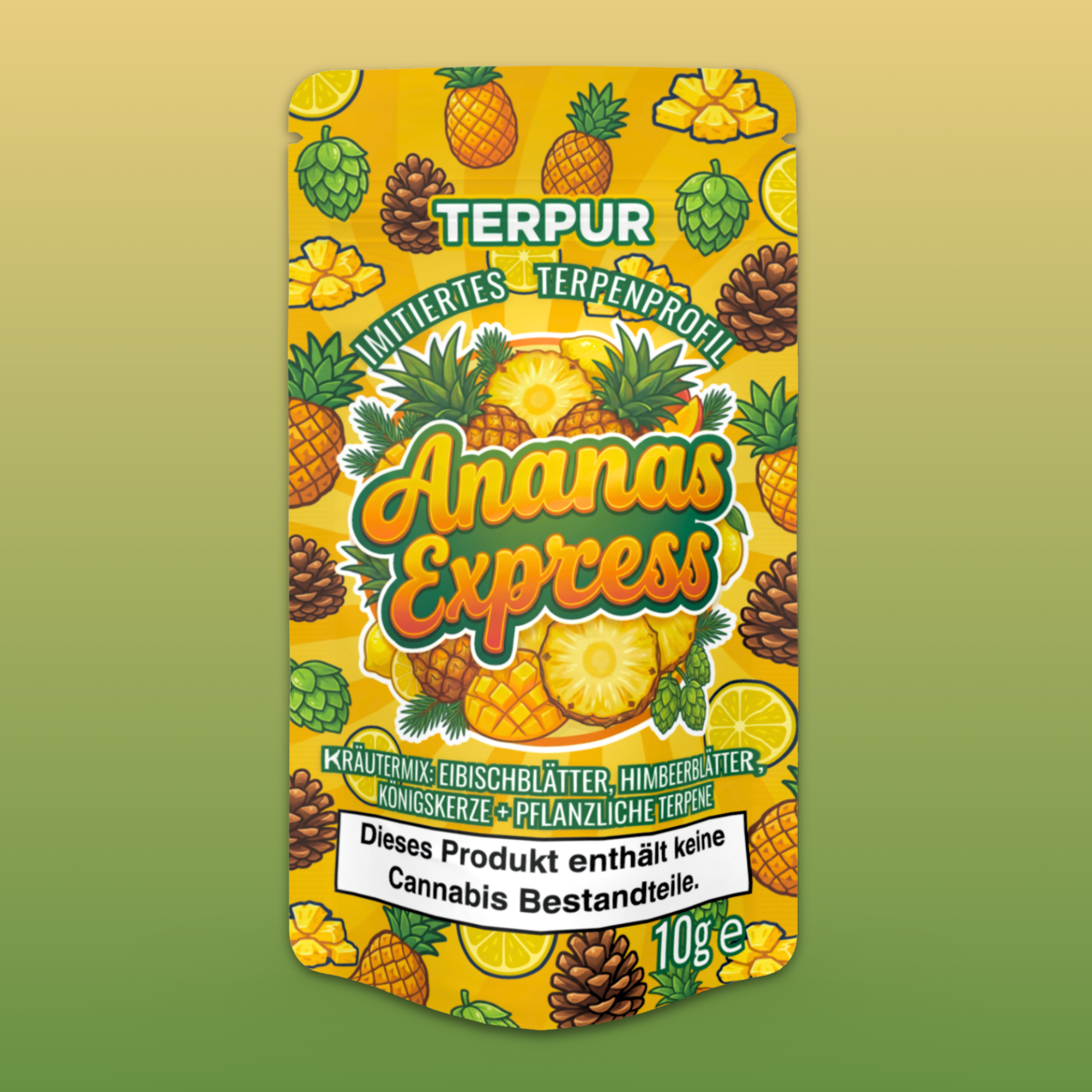 Ananas Express 10g Kräutermischung im Aromabeutel, wiederverschließbar