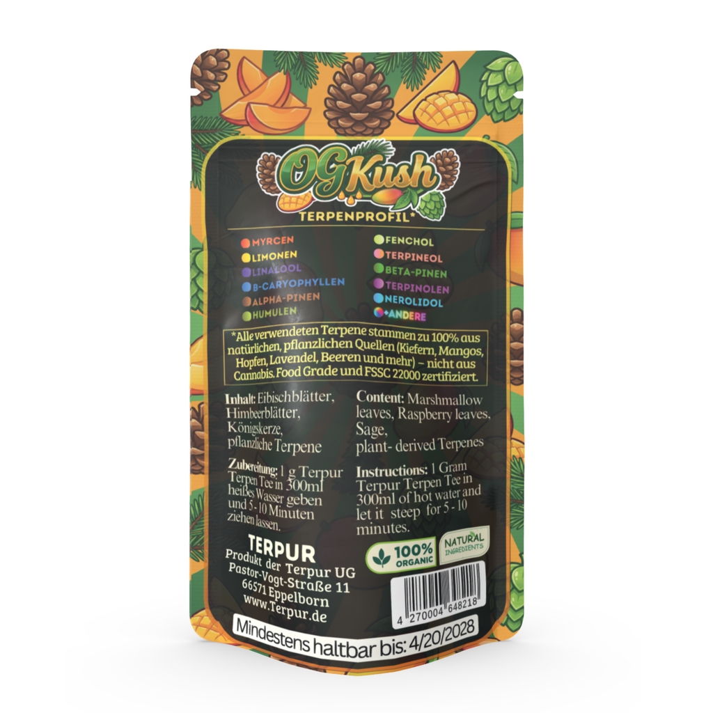 TERPUR OG Kush 10g Kräutermischung im Aromabeutel, wiederverschließbar