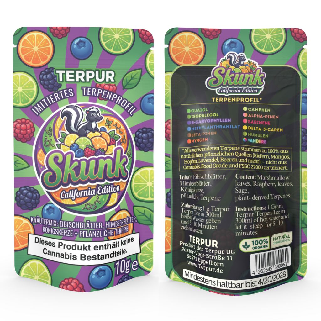 TERPUR Skunk 10g Kräutermischung im Aromabeutel, wiederverschließbar