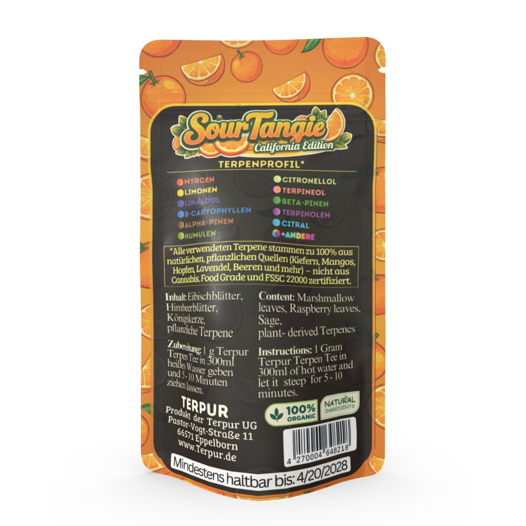 Sour Tangie 10g Kräutermischung im Aromabeutel, wiederverschließbar