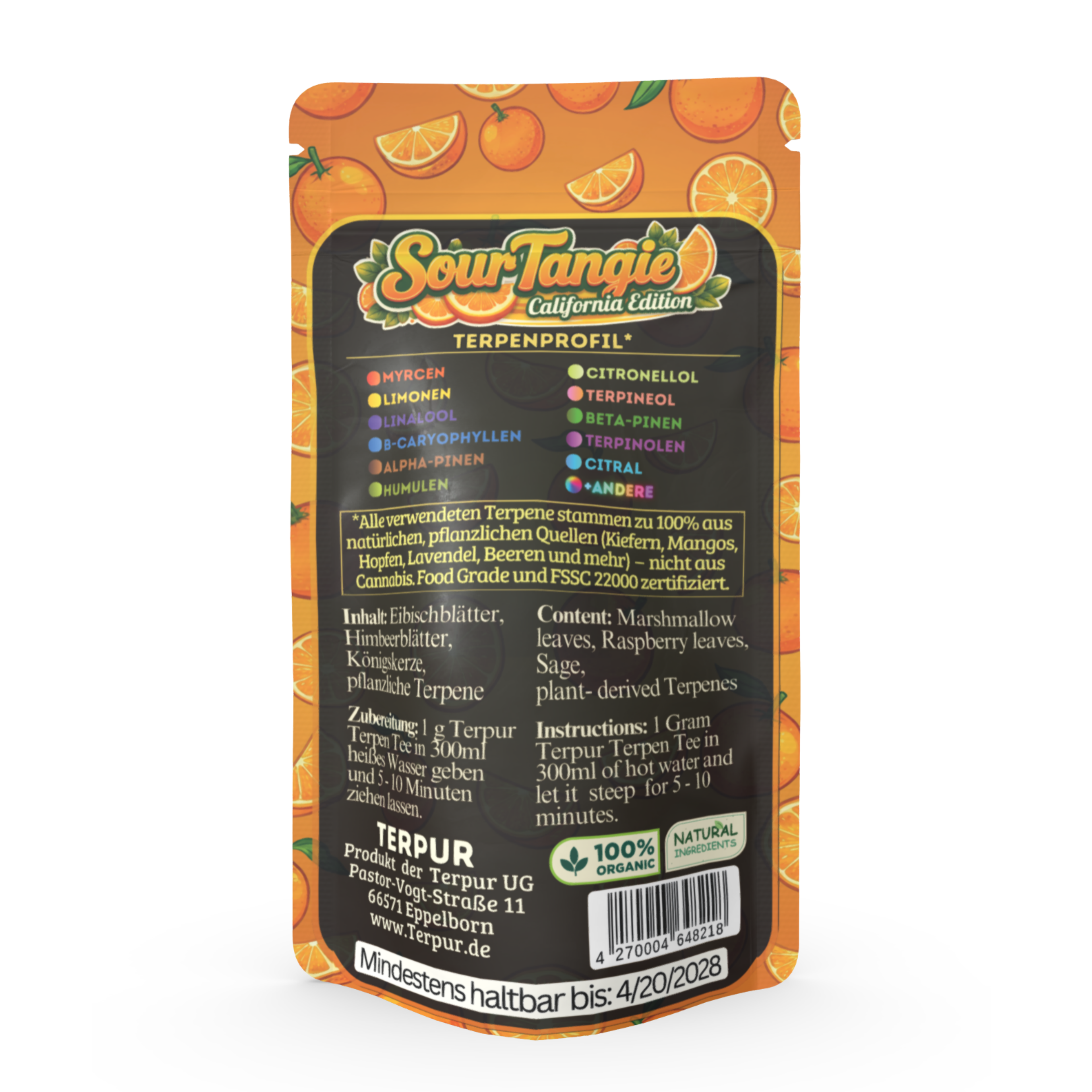 Sour Tangie 10g Kräutermischung im Aromabeutel, wiederverschließbar